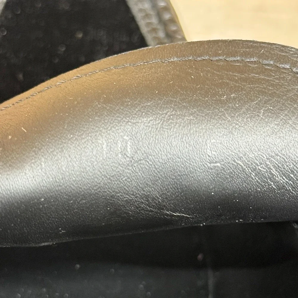 Salvatore Ferragamo Gandioso Black Velvet Loafer Men 10 E Ornament Formal Luxury